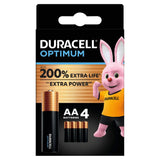 Duracell Optimum AA Batteries, pack of 4 cookware Sainsburys   