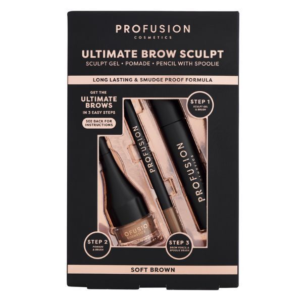 Profusion Cosmetics Ultimate Brow Sculpt | Blonde GOODS Superdrug Soft Brown  