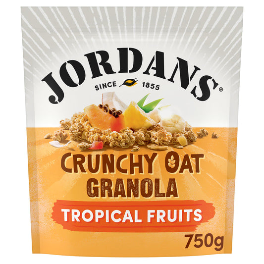 Jordans Crunchy Oat Granola Tropical Fruits Breakfast Cereal 750g cereals Sainsburys   