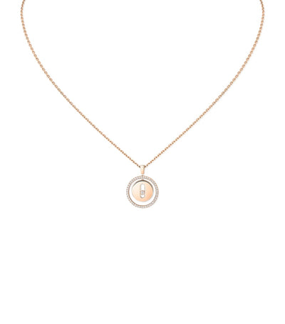 Harrods Messika Lucky Move Rose Gold and Diamond Necklace (0.18ct)- Buy online at McGrocer