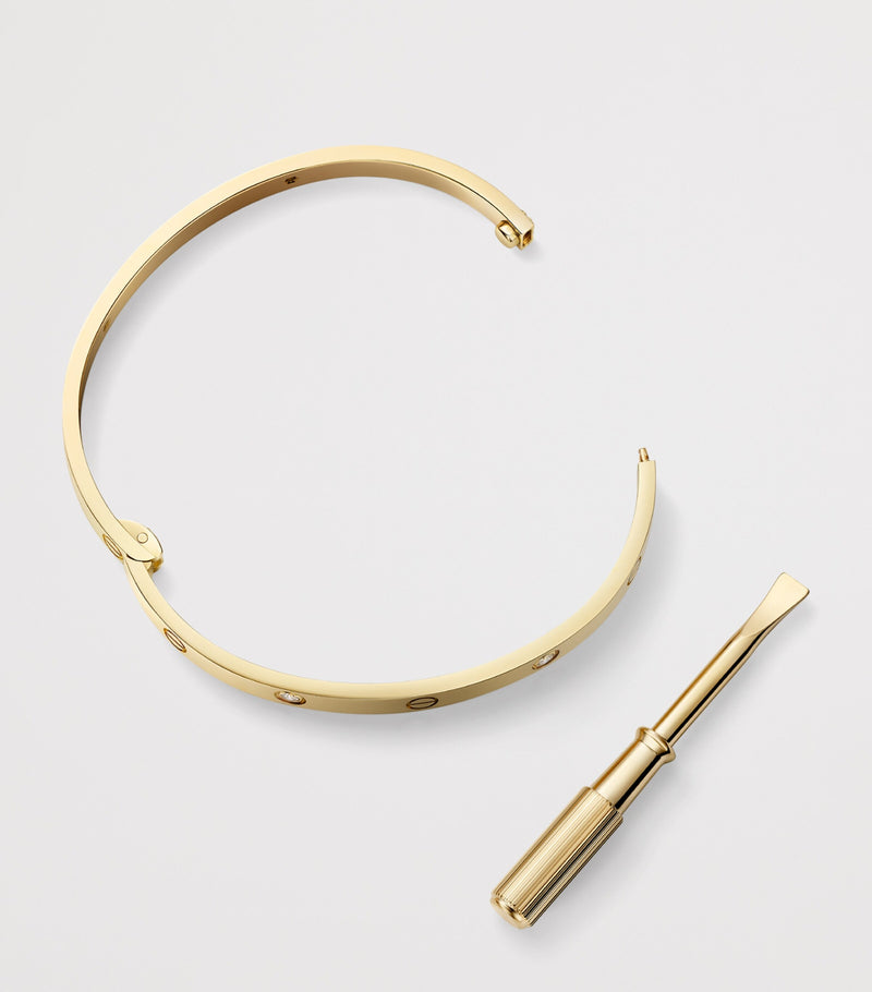 Cartier medium yellow gold and diamond LOVE bracelet, imported from the UK
