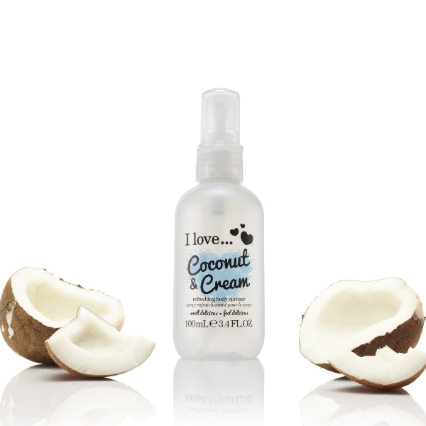 I Love body spritzer Coconut Cream 100ml, UK version