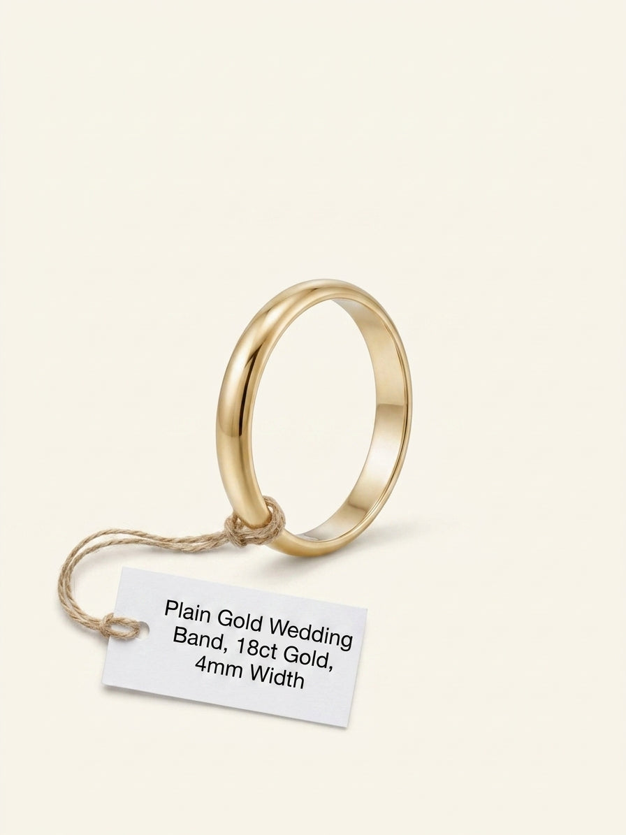 Cartier 18ct yellow-gold wedding ring 2.5mm, imported from the UK