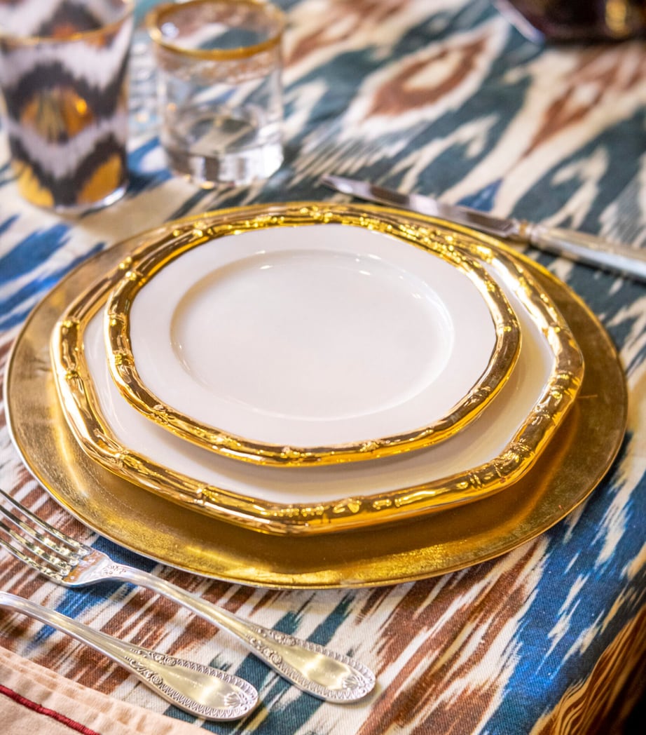 Les Ottomans ceramic bamboo salad plate 21cm, UK version