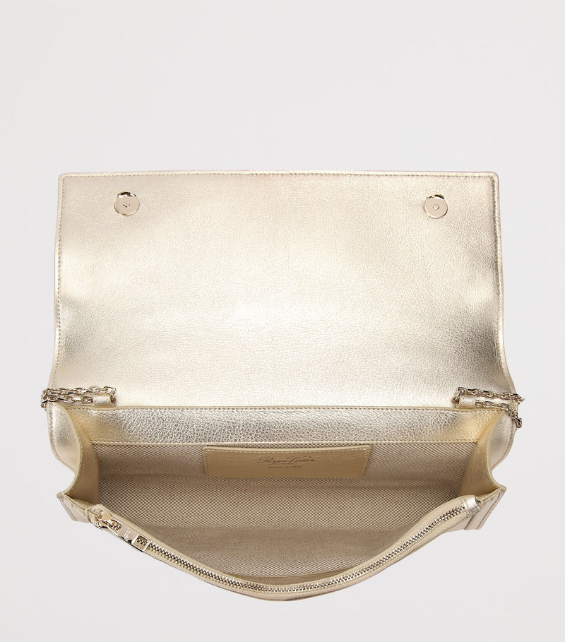 Roger Vivier leather Belle Vivier clutch bag, UK version