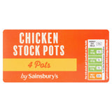 Sainsbury's Chicken Stockpots x4 112g GOODS Sainsburys   