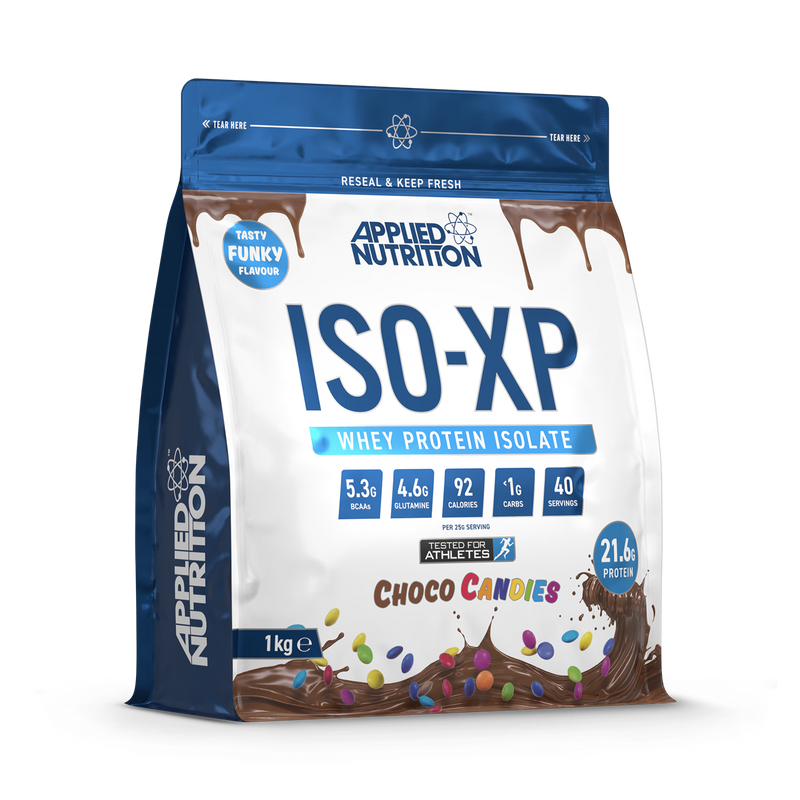 Applied Nutrition whey isolate Choco Candies 1kg, imported from the UK