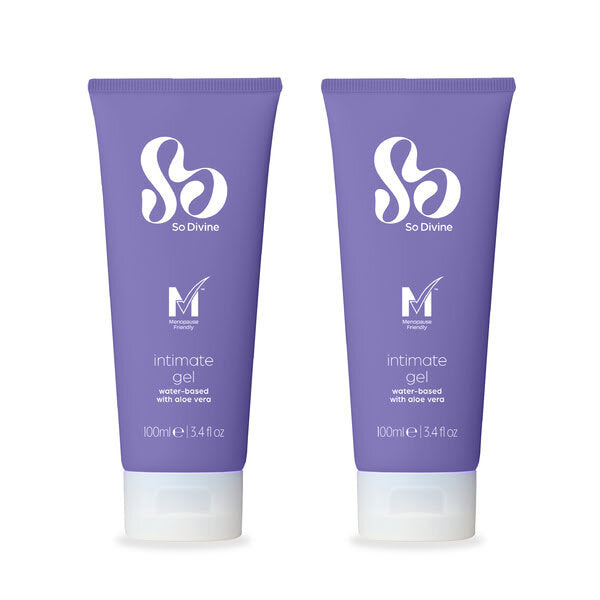 So Divine lubricant gel twinpack with aloe vera, imported from the UK