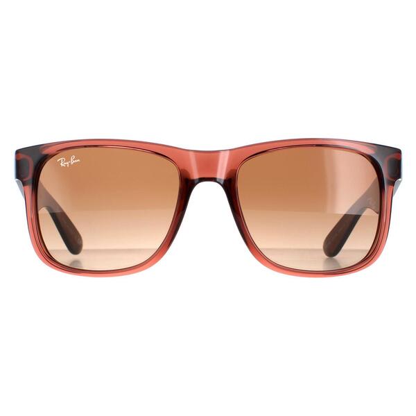 Ray-Ban Justin 4165 brown gradient sunglasses, imported from the UK