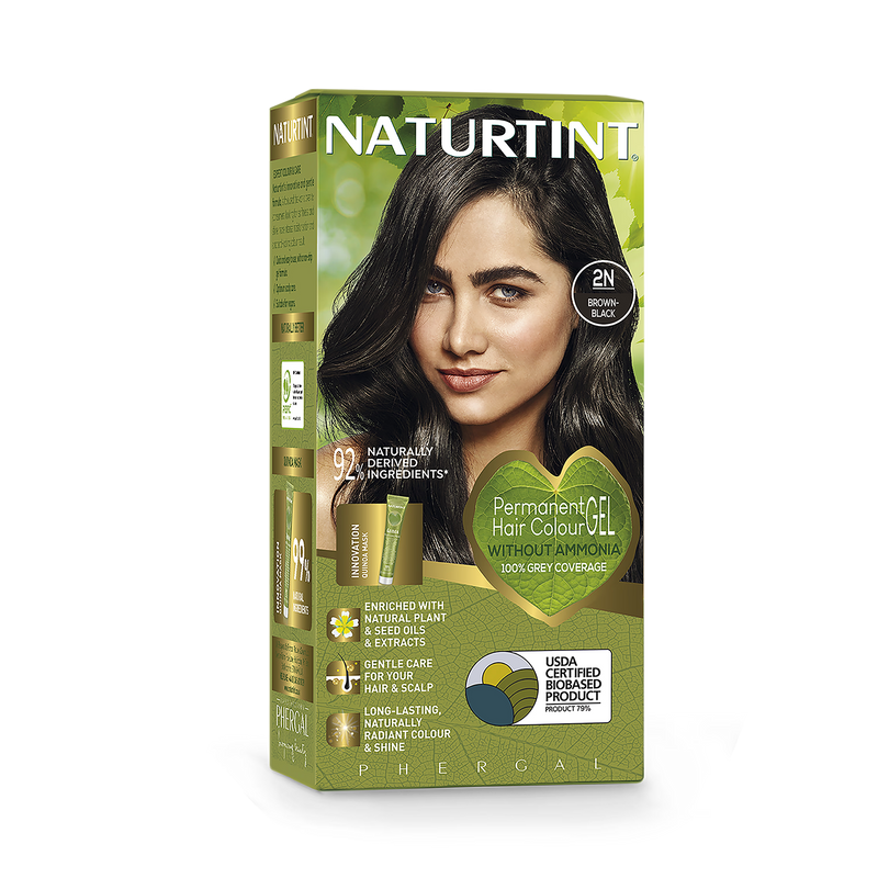Naturtint 2N brown black hair colour, imported from the UK