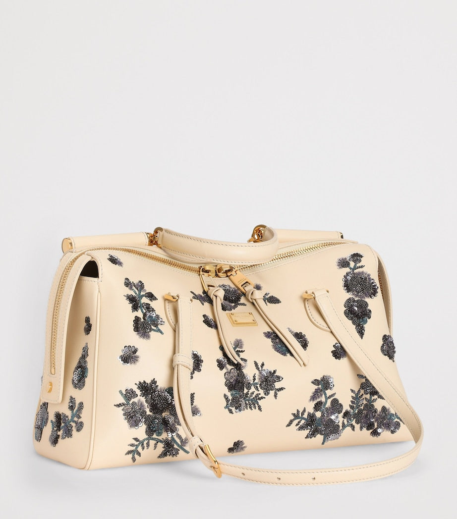 Dolce&Gabbana calfskin embellished Vittoria shoulder bag (British brand)