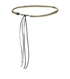 Sandro Paris leather jewellery belt with disc embellishments (British brand)