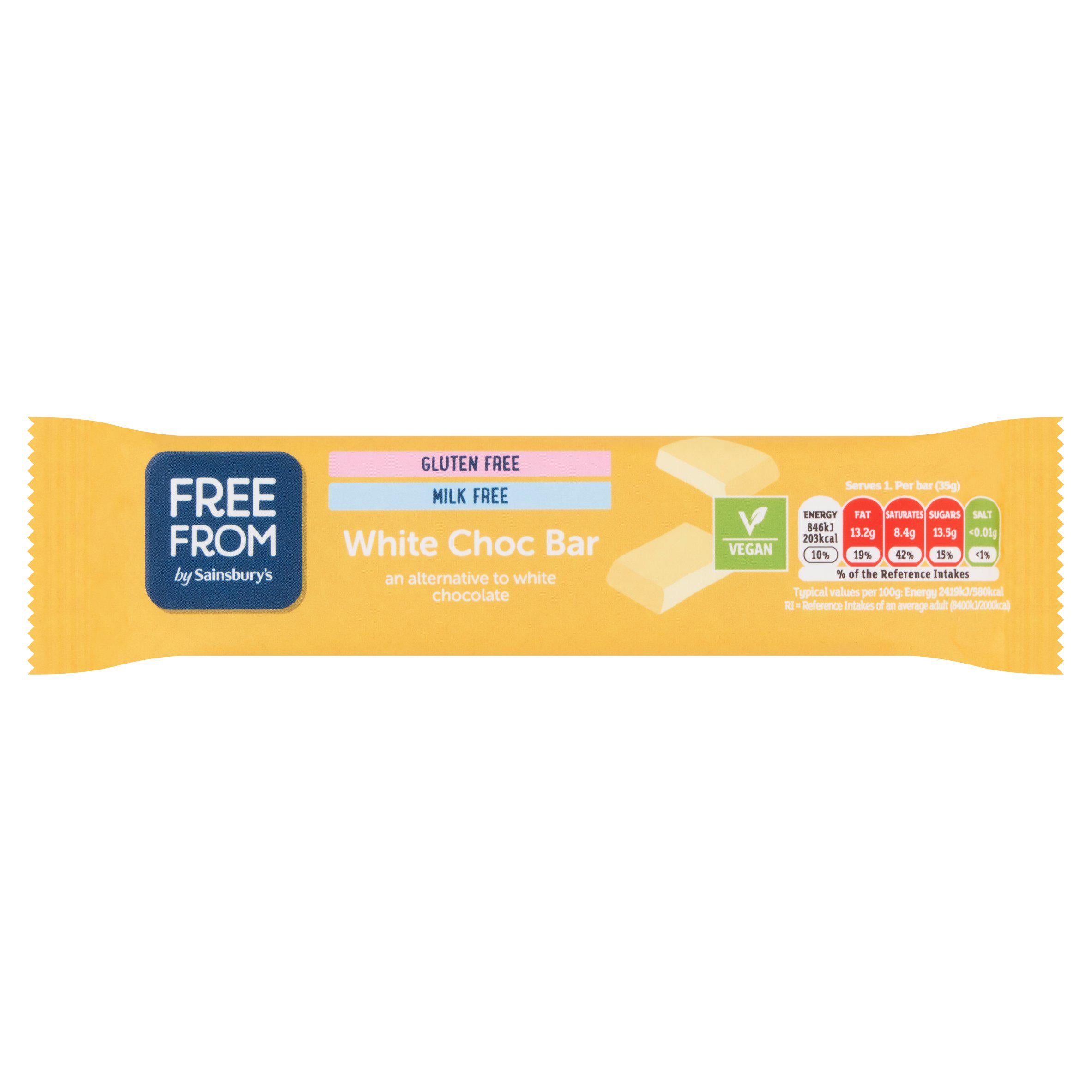 Sainsbury's Free From White Chocolate Bar 35g GOODS Sainsburys   