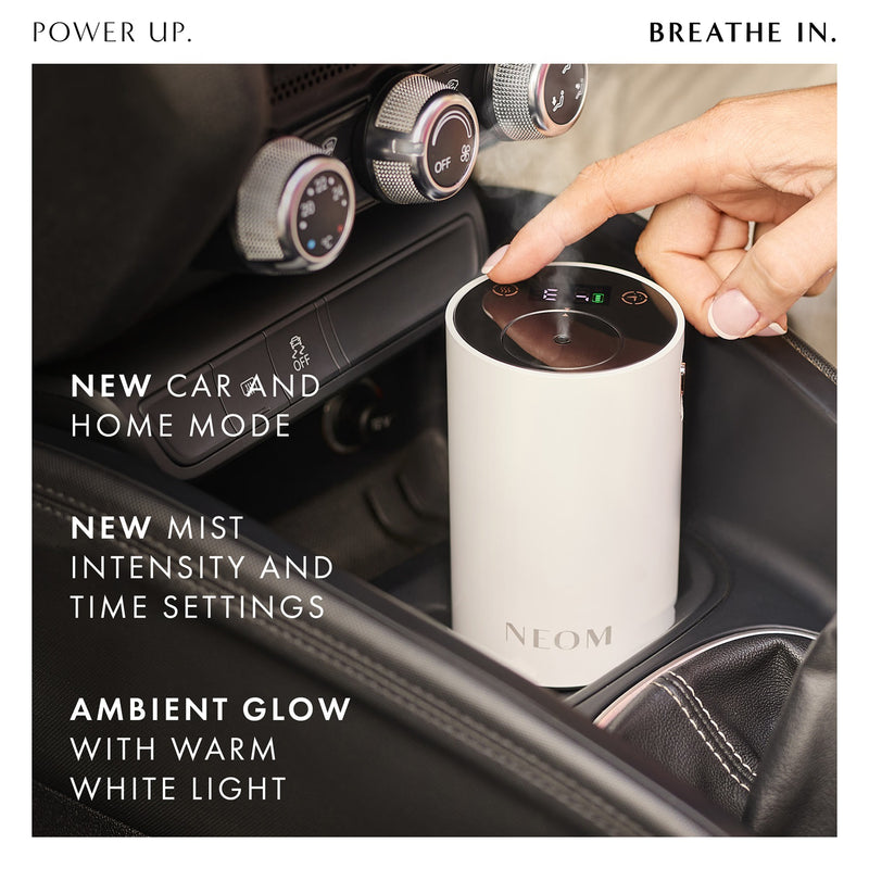 NEOM Wellbeing Pod Mini+ waterless diffuser white (British brand)