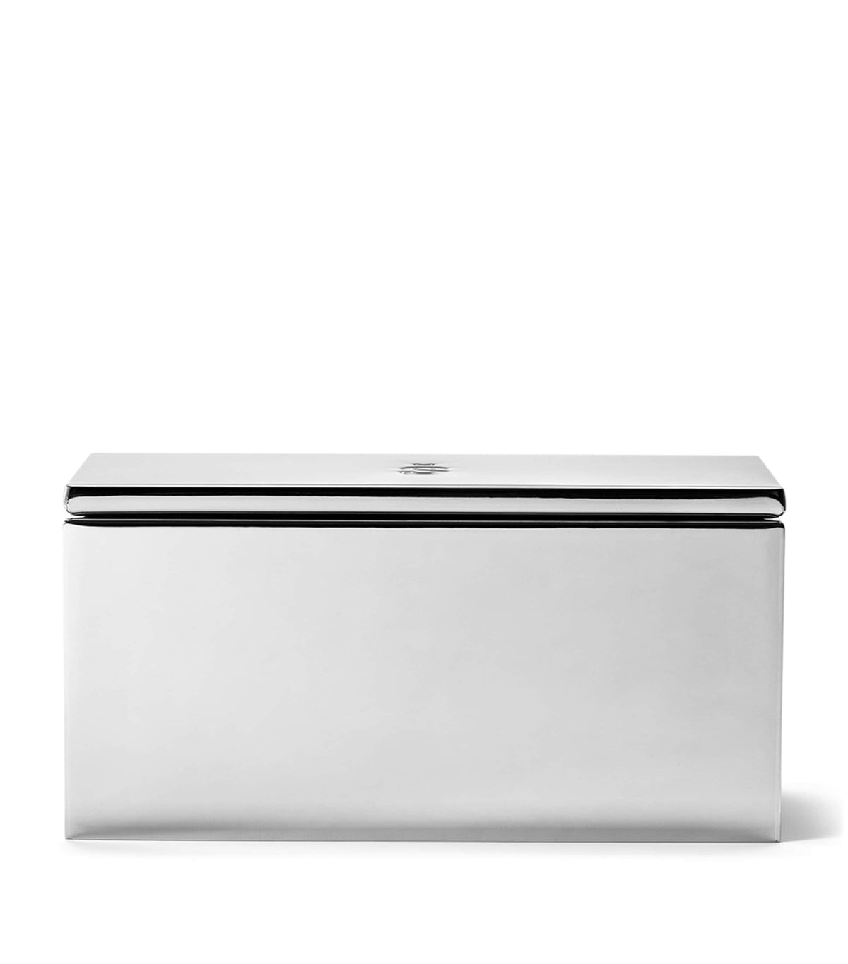 Sjöstrand stainless steel coffee capsule case in polished chrome, 7.5cm x 16cm x 7cm (British brand)