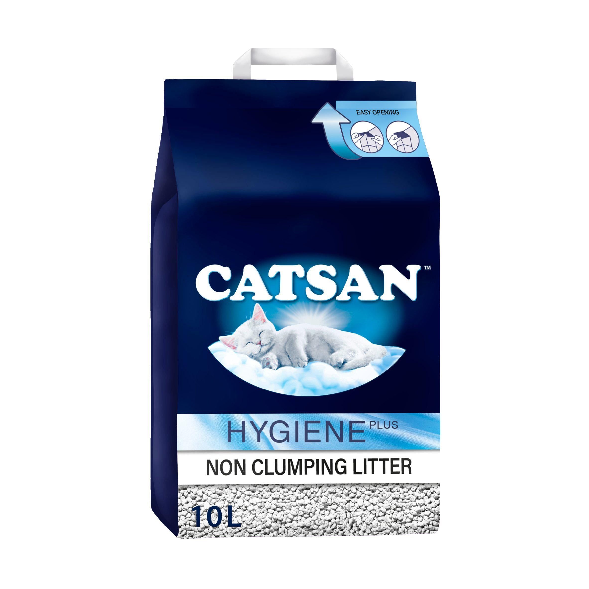 Catsan Hygiene Non-Clumping Odour Control Cat Litter 10L Bigger packs Sainsburys   