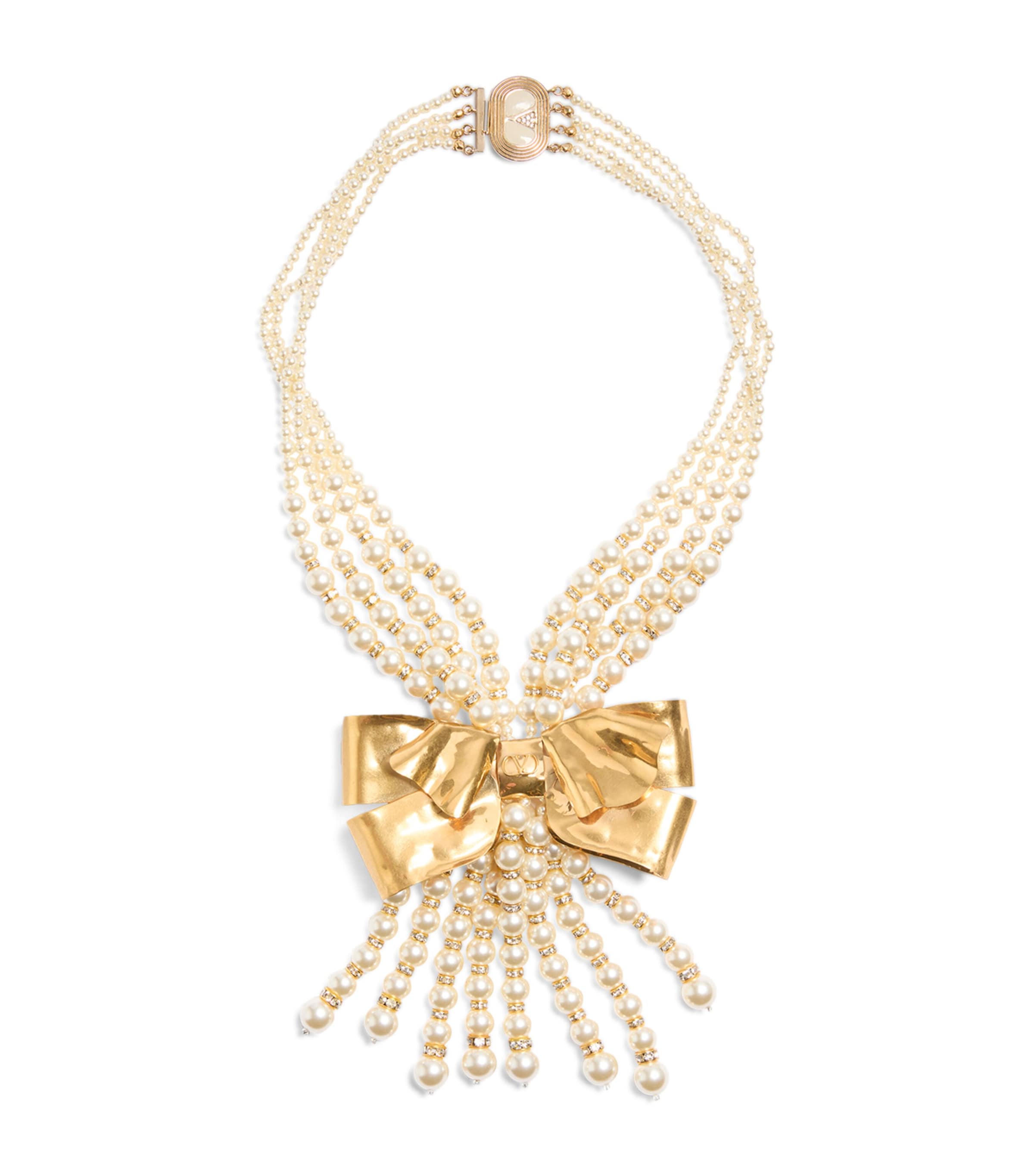 Faux Pearl Trop Chou Layered Necklace