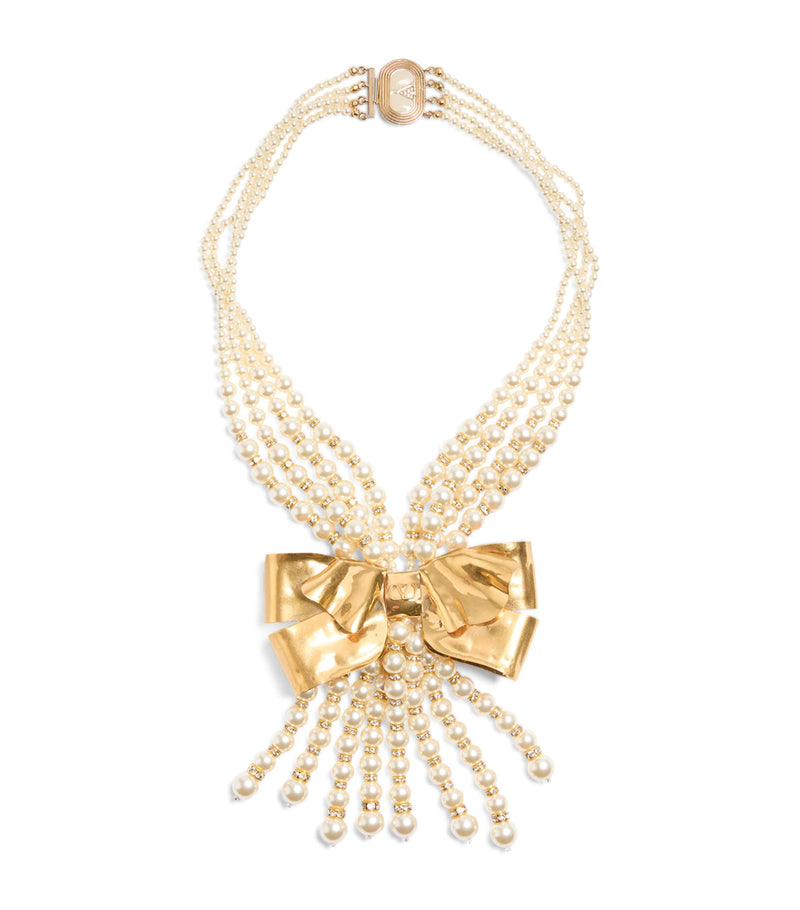 Faux Pearl Trop Chou Layered Necklace