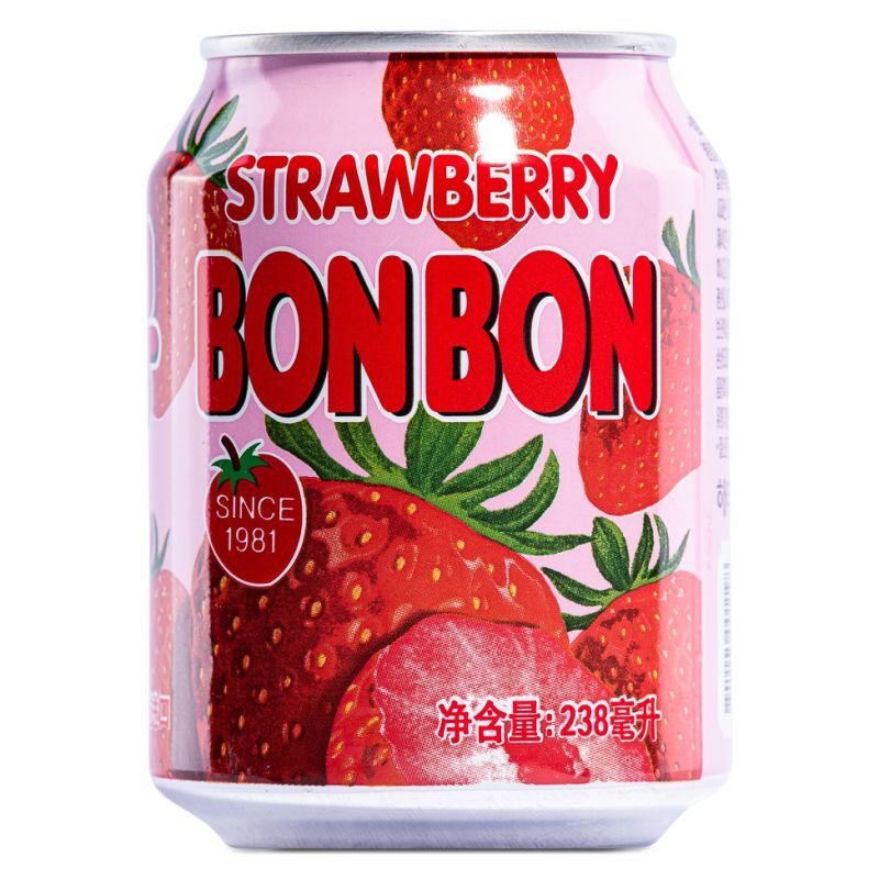 Haitai Strawberry Bon Bon Drink in a can (British brand)