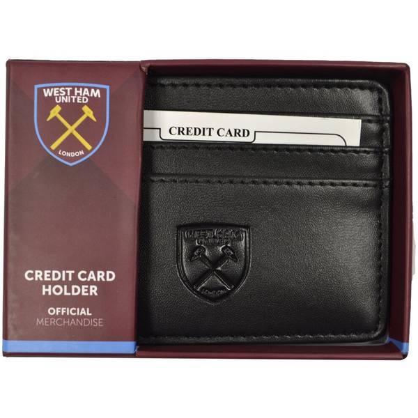 West Ham United FC card wallet with embossed crest - British product
