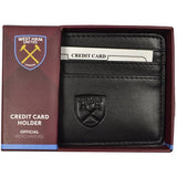 West Ham United FC card wallet with embossed crest - British product