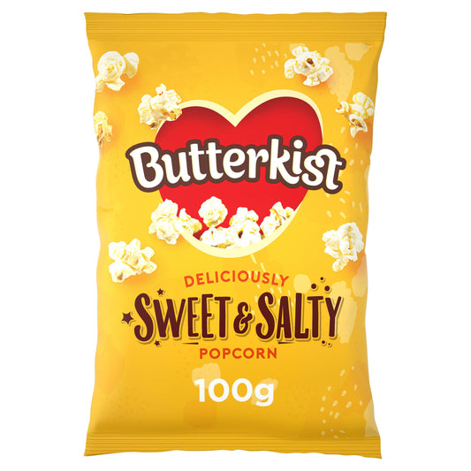 Butterkist Popcorn Sweet & Salted 100g Sharing crisps Sainsburys   