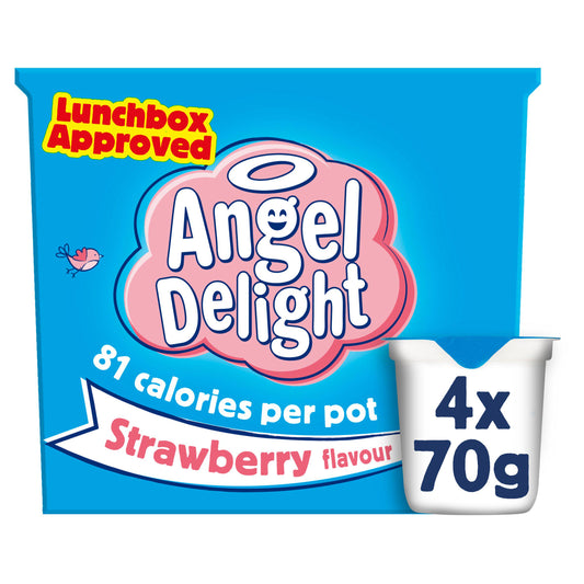 Angel Delight Strawberry Flavour 4x70g GOODS Sainsburys   