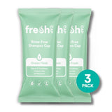 FreshWipes Rinse-Free Shampoo Cap 3 pack bundle, UK version