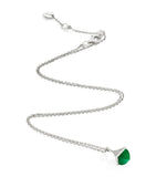 MARLI New York white gold green agate pendant, imported from the UK