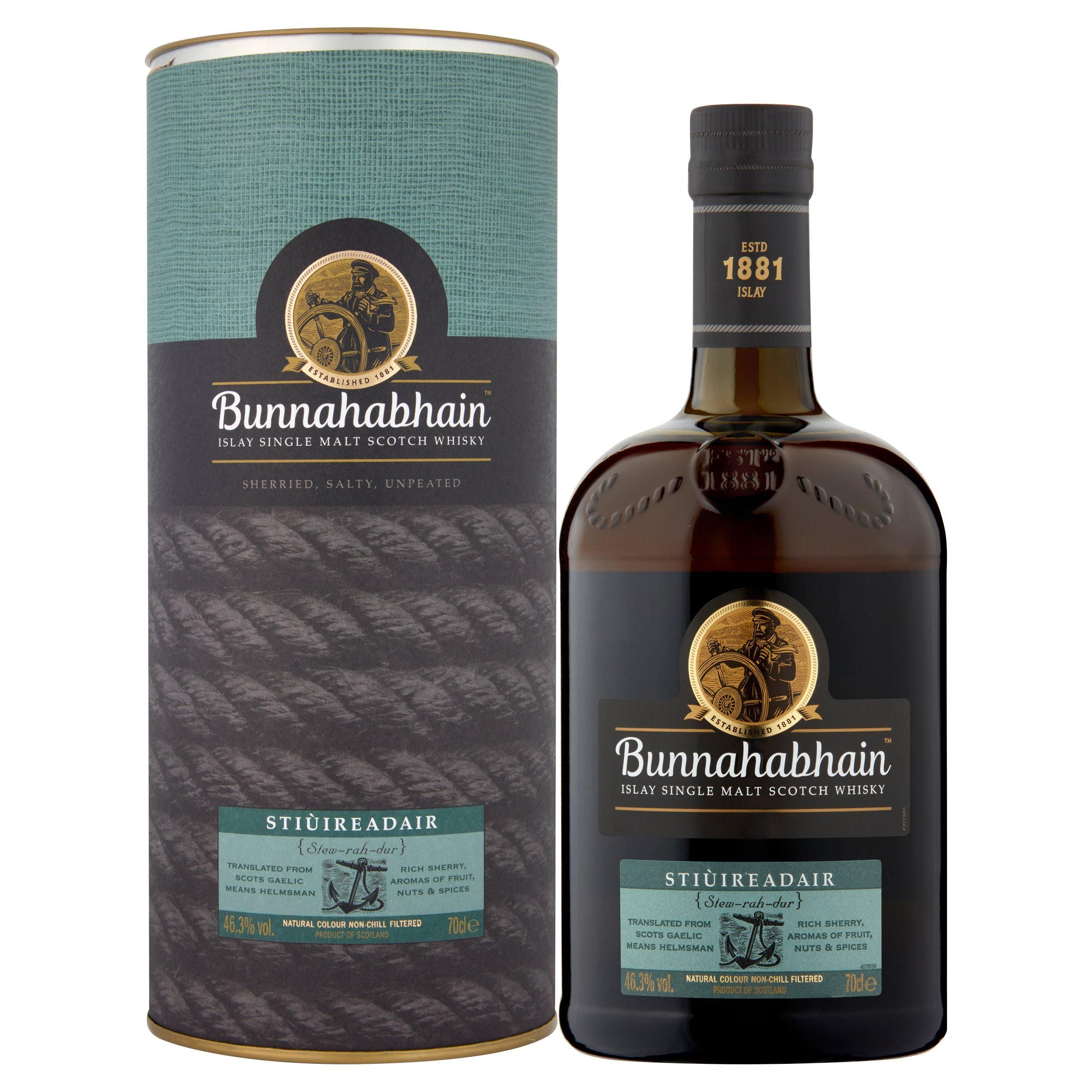 Bunnahabhain Stiuireadair Islay Single Malt Scotch Whisky 70cl 46.3% All spirits & liqueurs Sainsburys   