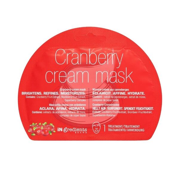 my iN.gredients Cranberry Cream Sheet Mask, imported from the UK