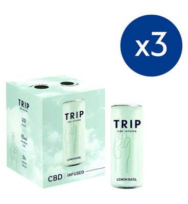 Trip CBD Drink Lemon & Basil - 12 x 250ml Bundle