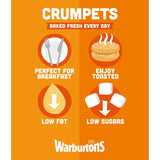 Warburtons Crumpets   6 per pack