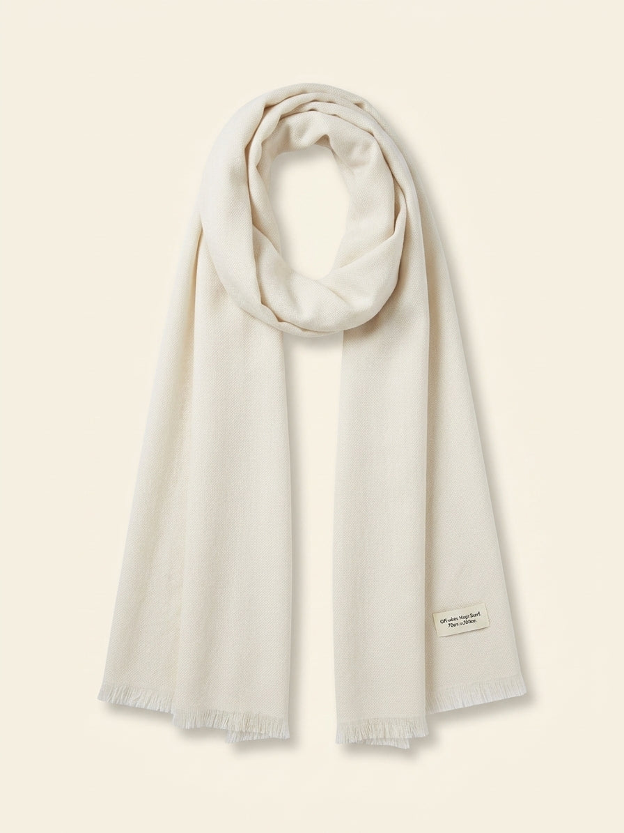 Mulberry check tree silk blend scarf cream UK version