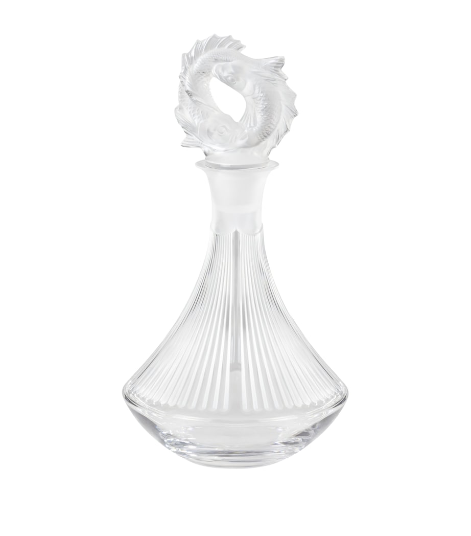 Lalique Poissons decanter, UK version