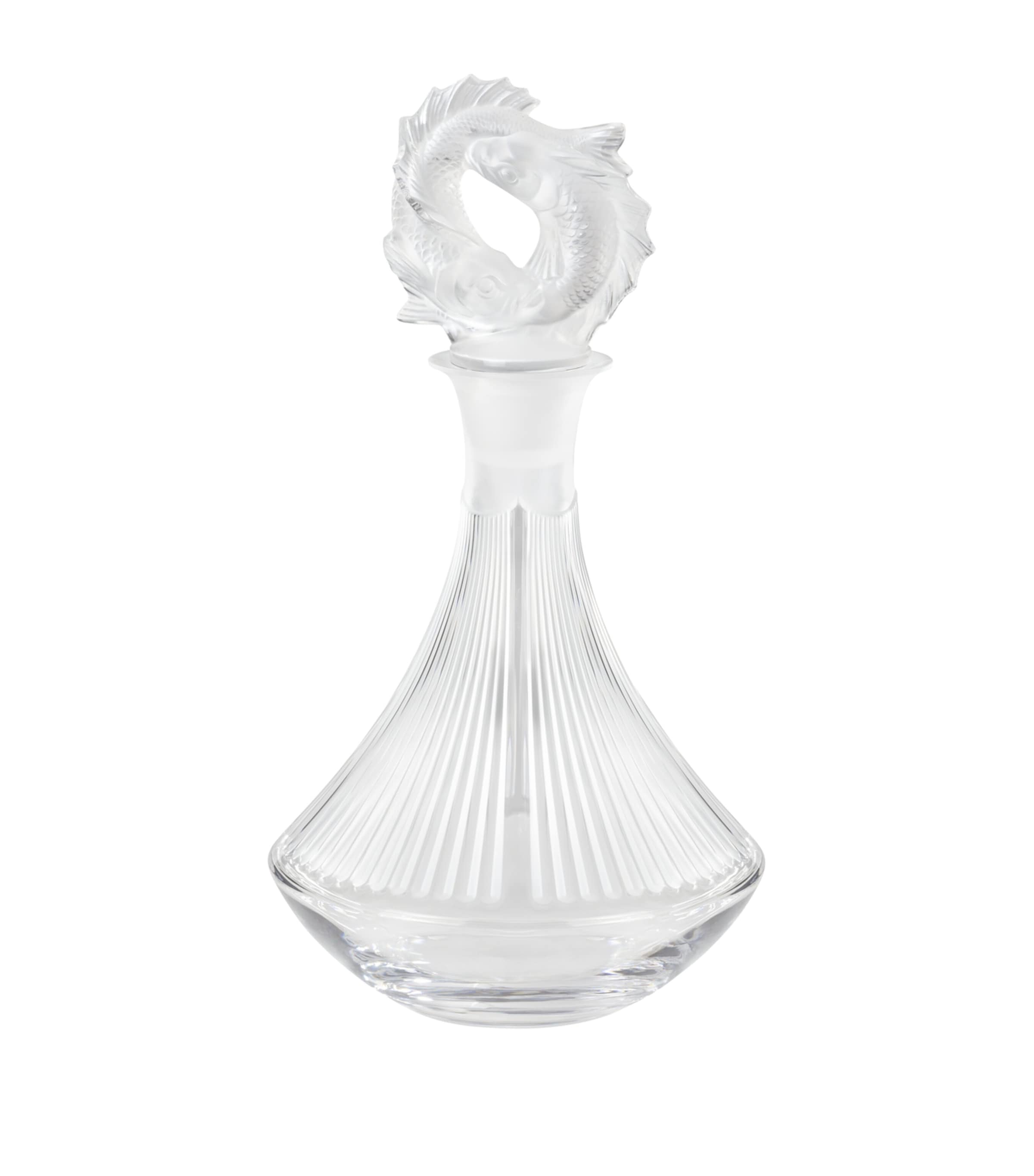Lalique Poissons decanter, UK version
