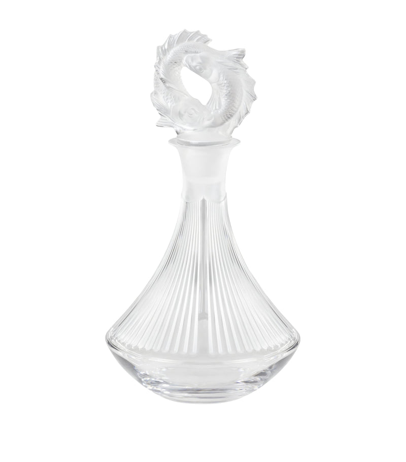 Lalique Poissons decanter, UK version