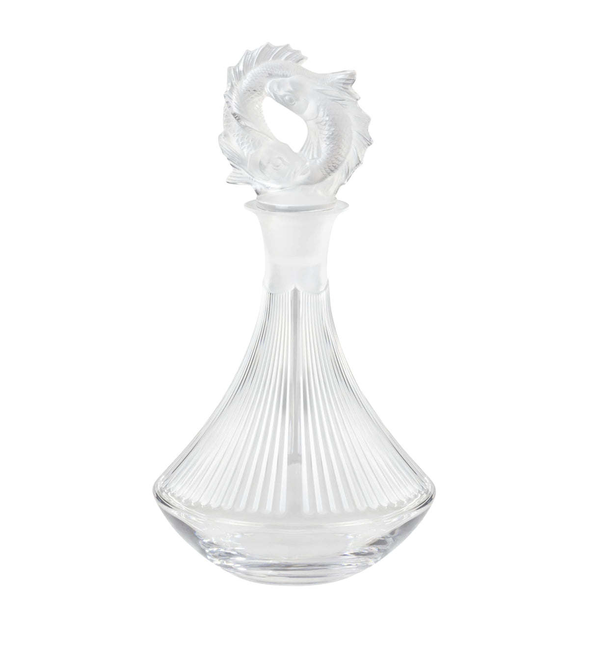 Lalique Poissons decanter, UK version