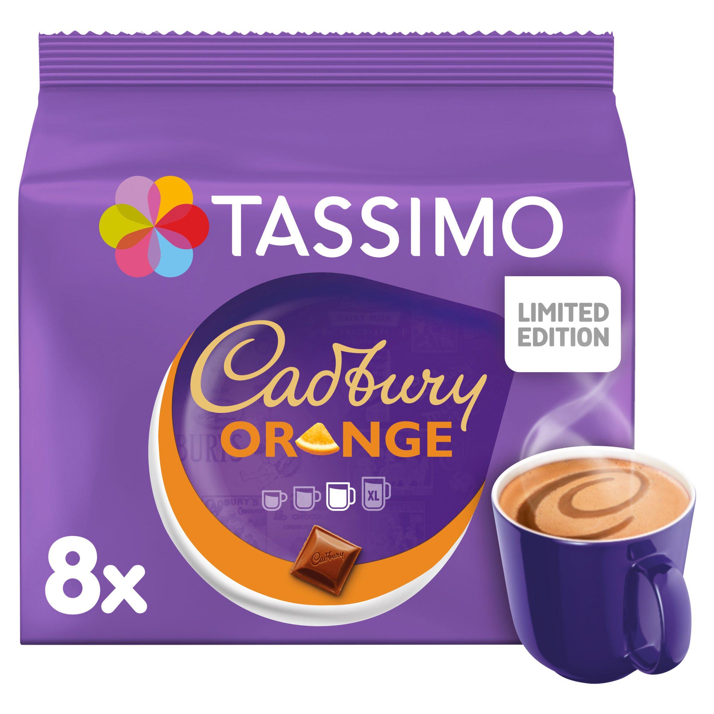 Tassimo Cadbury Orange Hot Chocolate Pods x8 GOODS Sainsburys   