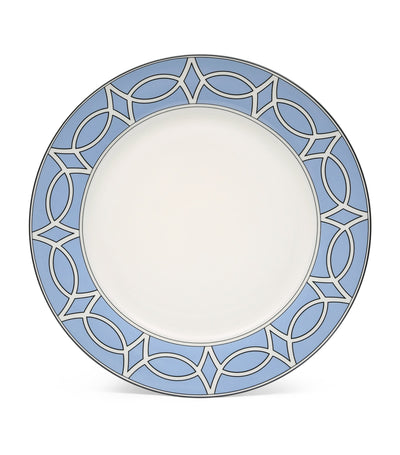 Harrods Geometrisk trykk fin benporselen middagstallerkener sett av 2 (26 cm diameter) - Kjøp online hos McGrocer