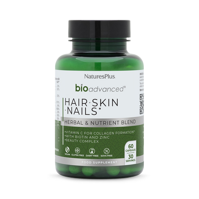 Holland & Barrett NaturesPlus Bioadvanced Hair, Skin & Nails 60 Capsules- Buy online at McGrocer