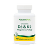NaturesPlus vitamin D3 and K2 tablets, imported from the UK