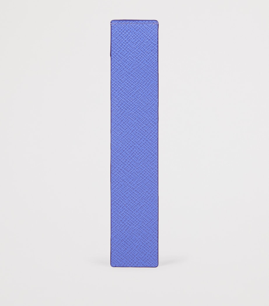 Smythson Panama leather bookmark for books (British brand)