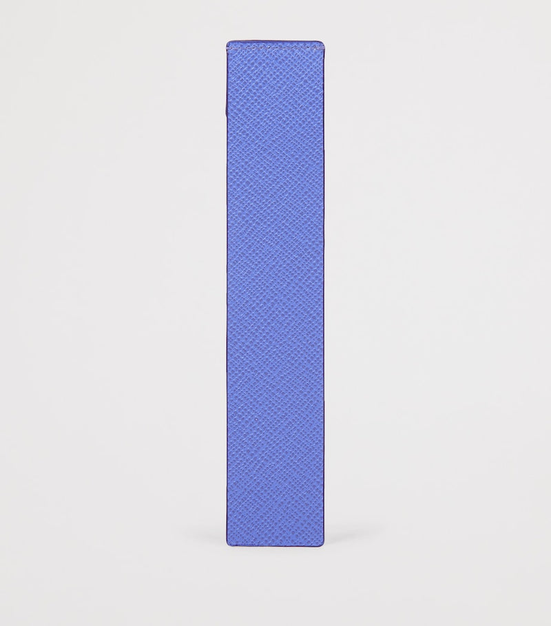 Smythson Panama leather bookmark for books (British brand)