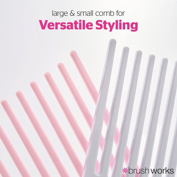 Brushworks afro comb set large and small, imported from the UK