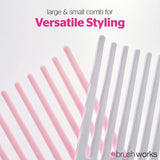 Brushworks afro comb set large and small, imported from the UK