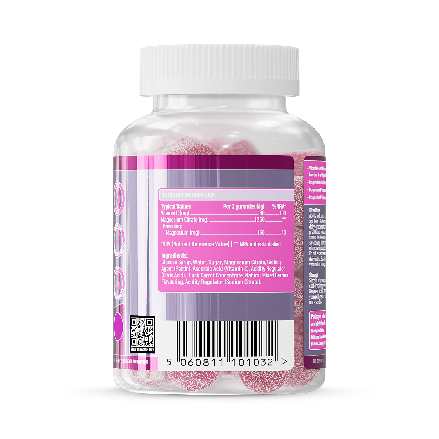Nutrigums magnesium citrate gummies 60 count - British product