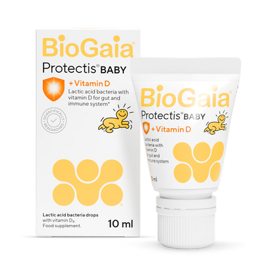 Holland & Barrett BioGaia Protectis Baby Drops with Vitamin D3 Probiotic Supplement Drops 10 ml- Buy online at McGrocer