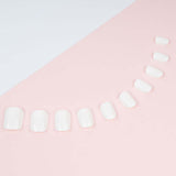 Invogue white square nails 24 pieces - British product