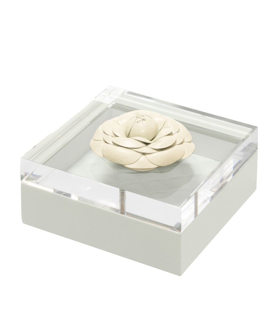 Riviere small quilted Febe Diamonds box 15x15x7cm, imported from the UK